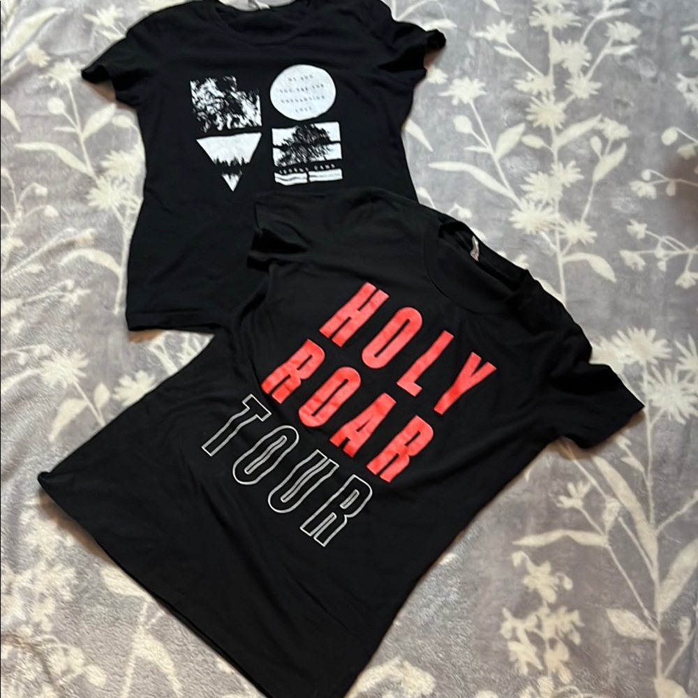 Jermey Camp & Holy Roar Black Short Sleeve Graphic Christian Concert Tees Sz M💙